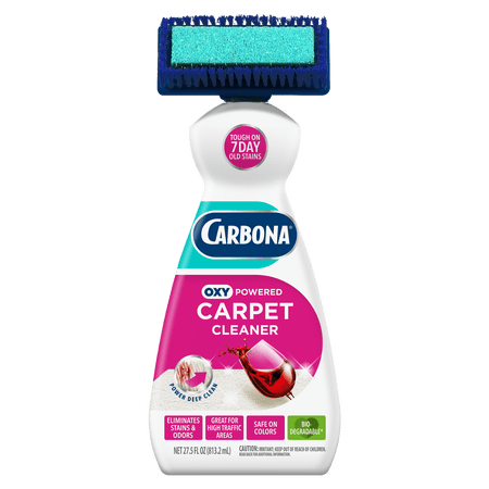 Carbona 2-in-1 Oxy-Powered Carpet Spot Cleaner, Dual Brush Sponge, 27.5 oz