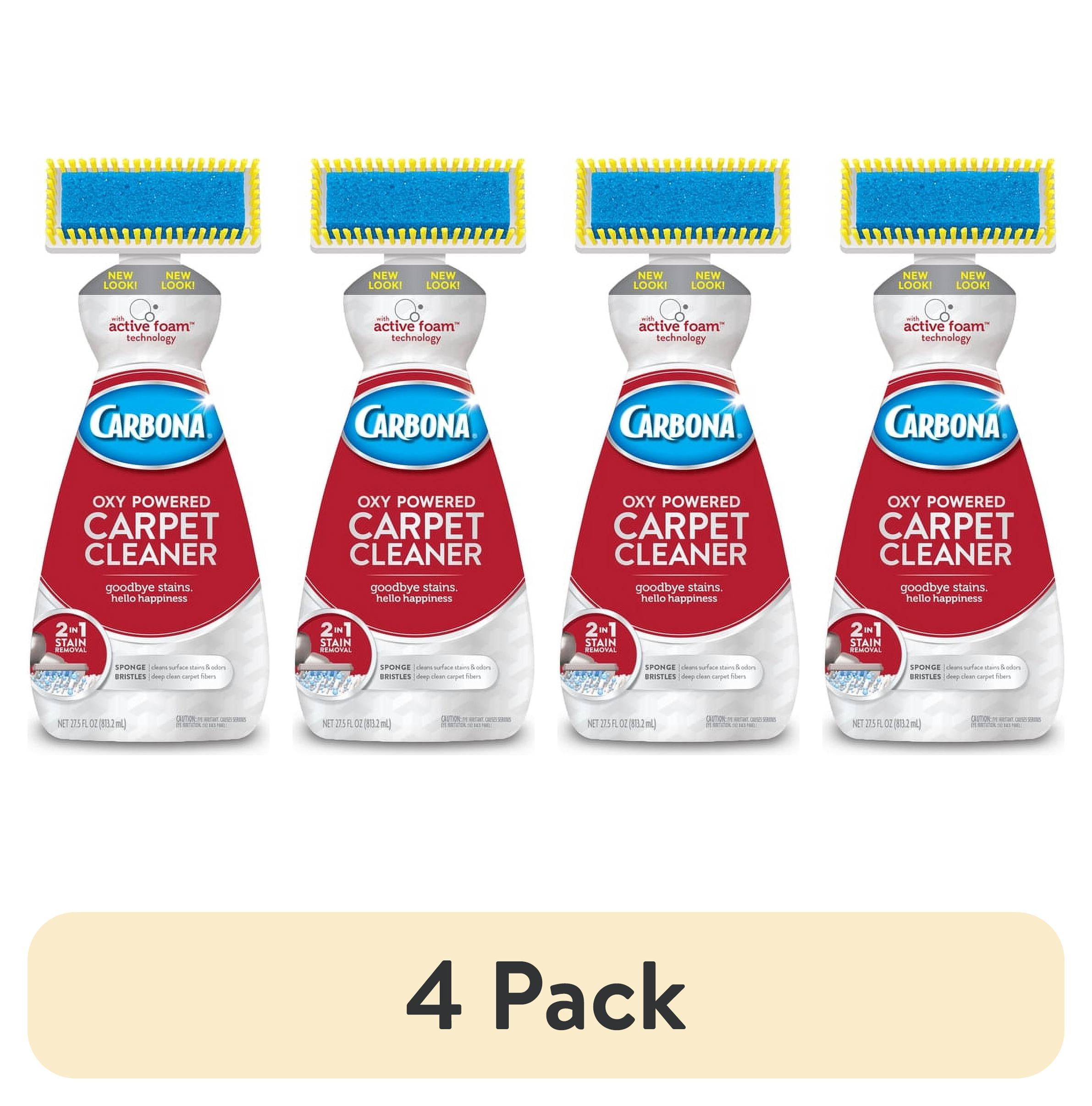 (4 pack) Carbona OxyPowered Carpet & Upholstery Cleaner, 27.5 Fl Oz