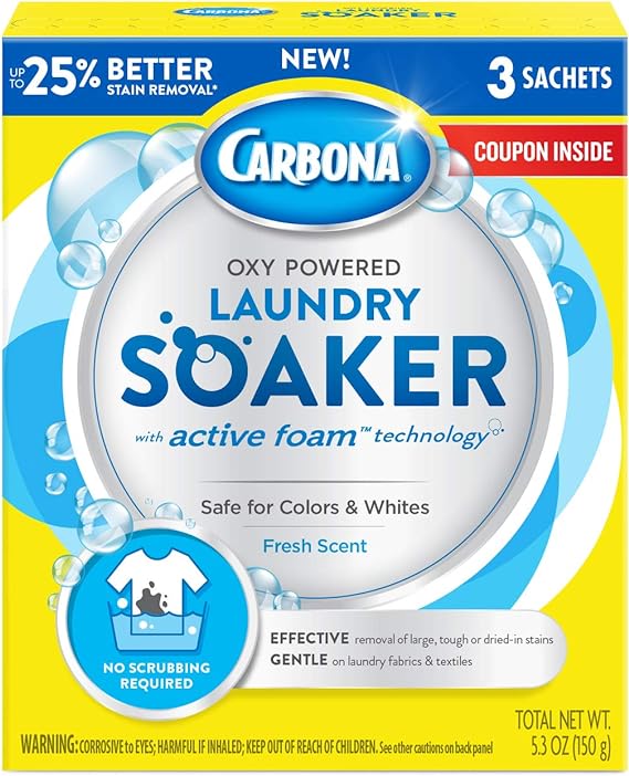 Carbona® Oxy Powered Laundry Soaker with Active Foam Technology
