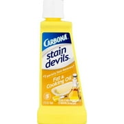 Carbona Stain Devils® #5 - Fat & Cooking Oil | Professional Strength Laundry Stain Remover | Multi-Fabric Cleaner | Safe Formula | 1.7 Fl Oz, 6 Pack