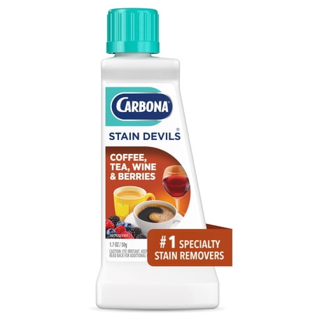 Carbona Stain Devils® #8 | Coffee, Tea, Wine & Juice | Professional Strength Laundry Stain Remover | Multi-Fabric Cleaner