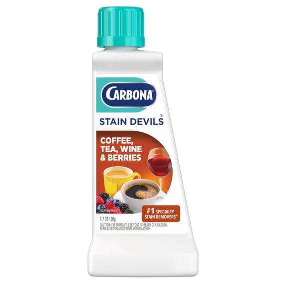 Carbona Stain Devils® #8 | Coffee, Tea, Wine & Juice | Professional Strength Laundry Stain Remover | Multi-Fabric Cleaner | Safe On Skin & Washable Fabrics | 1.7 Fl Oz, 1 Pack
