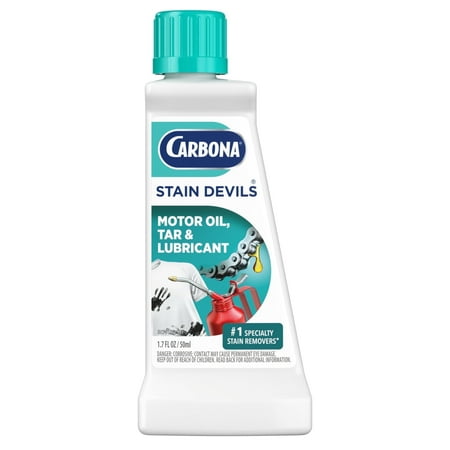 Carbona Stain Devils® #7 | Motor Oil, Tar & Lubricant | Professional Strength Laundry Stain Remover | Multi-Fabric Cleaner | Safe On Skin & Washable Fabrics | 1.7 Fl Oz, 1 Pack