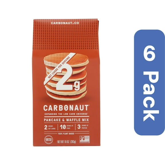 Carbonaut Low Carb Chocolate Chip Pancake & Waffle Mix 10 oz (Pack Of 6)