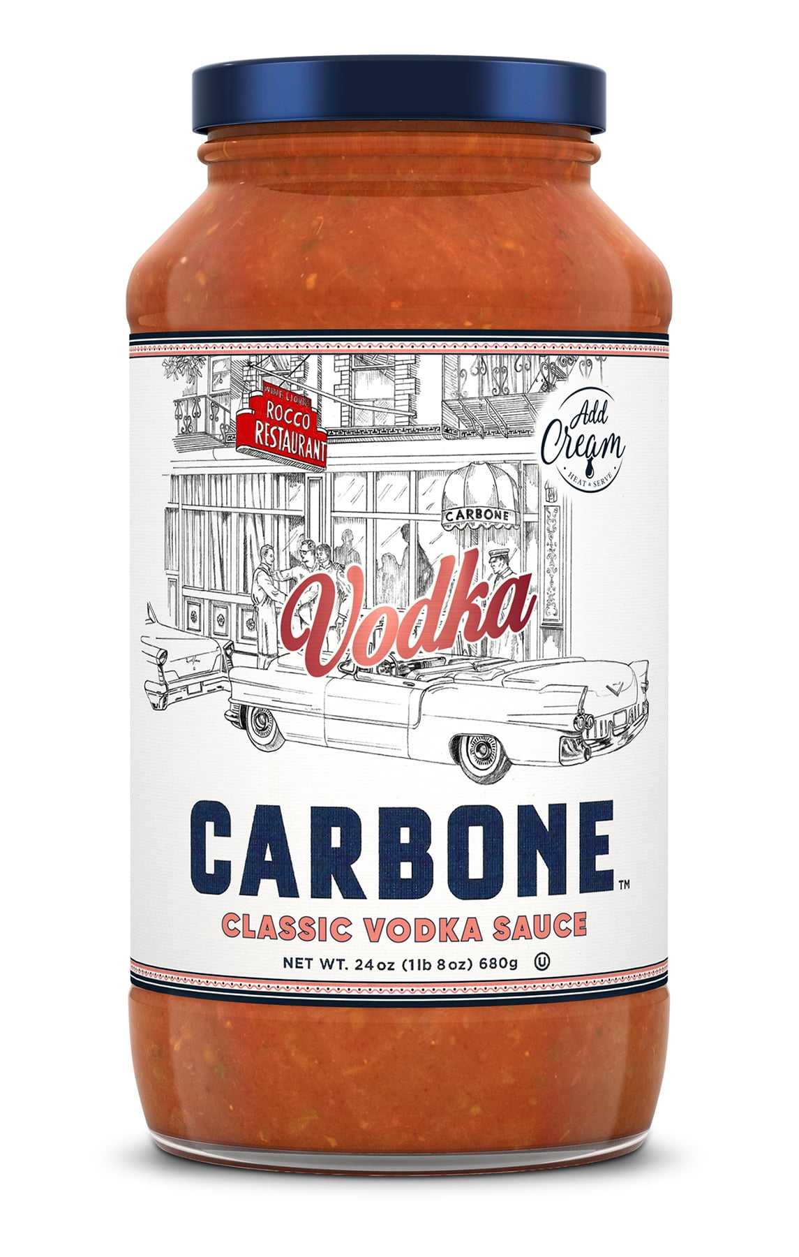 Carbone Classic Vodka Pasta Sauce, 24 Ounce Jar