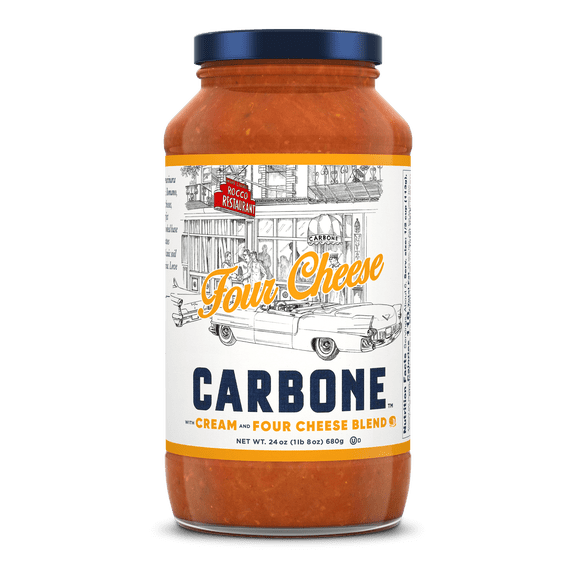 Carbone Fine Food Four Cheese Pasta Sauce Made with Italian Tomatoes, 24 oz