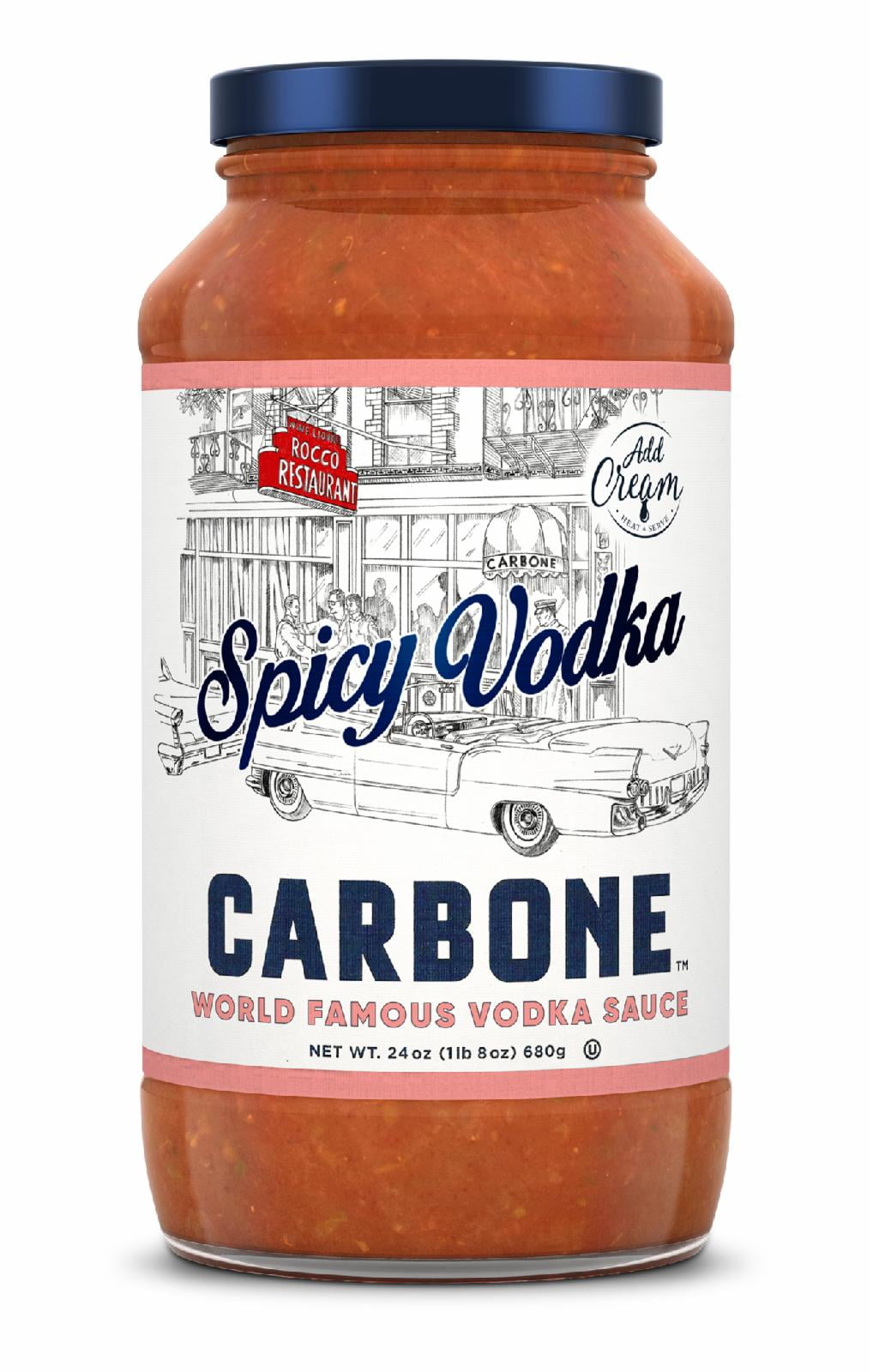 Carbone Fine Foods Spicy Vodka Sauce, 24 oz