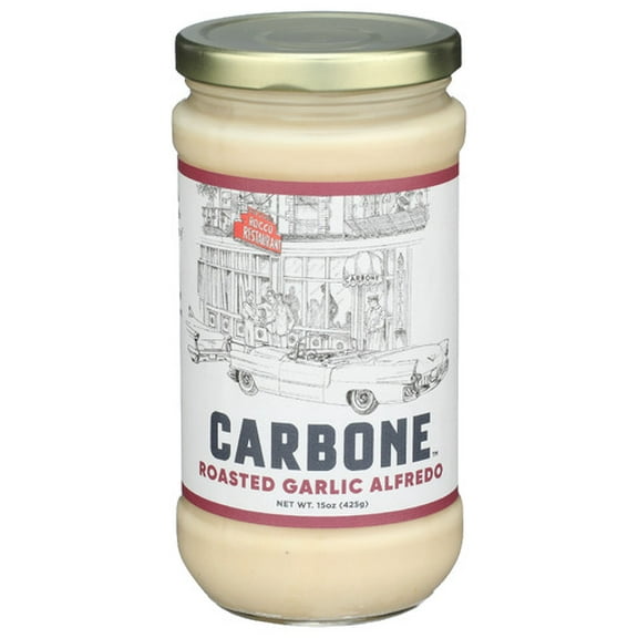 Carbone Garlic Alfredo Pasta Sauce 15 oz (Pack of 6)