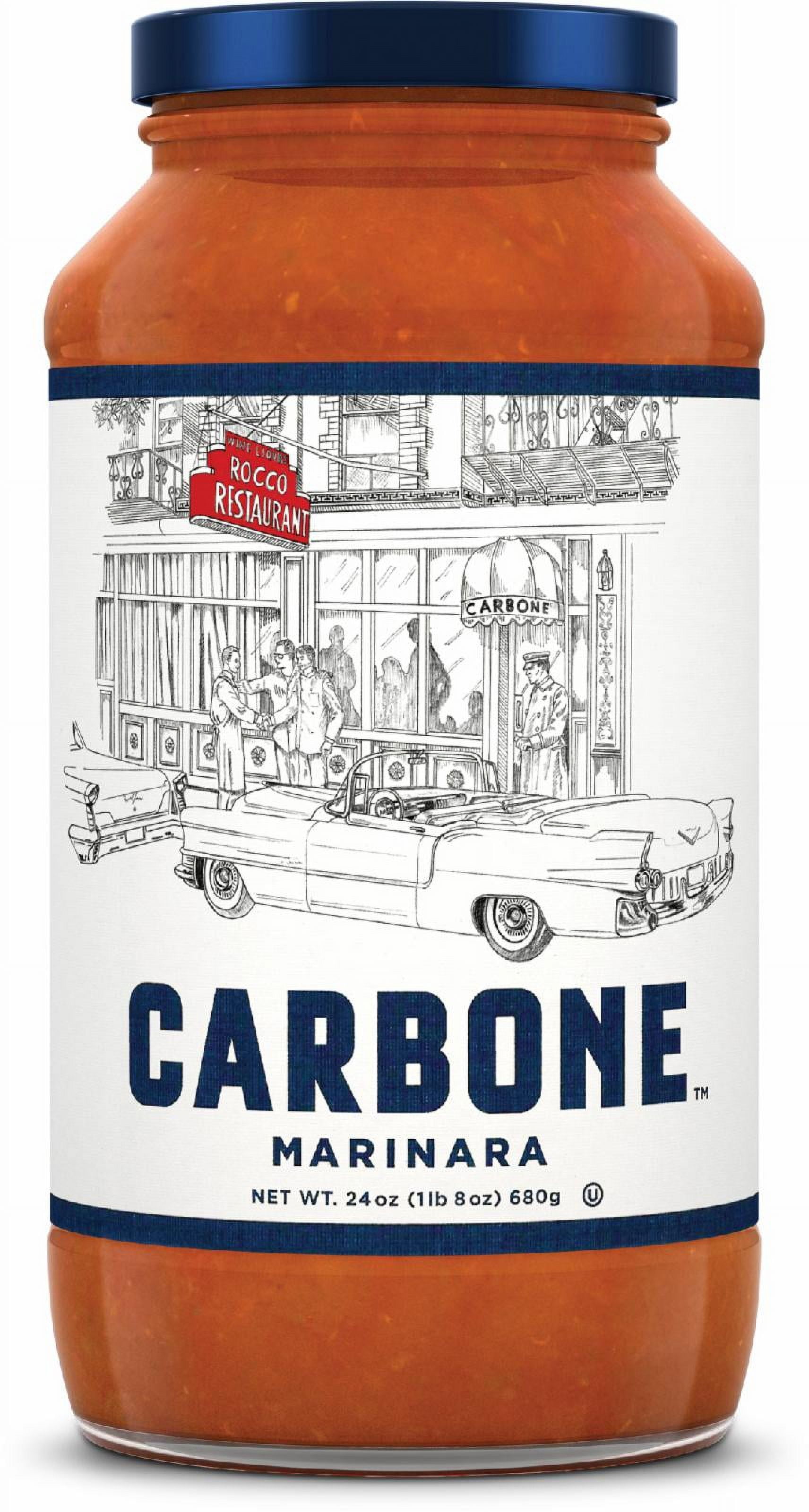 Carbone Pasta Sauce 24oz (2 Pack), Marinara & Tomato Basil, Kosher, Project-Non GMO Verified, Made by Award Winning Chefs, Imported Italian Tomatoes, Keto Friendly