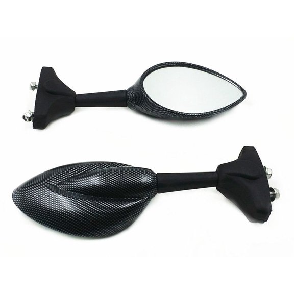 Carbonfiber Looking Fairing Mount Racing Sport Bike Rear View Rearview Side Mirror for Triumph Ducati Kawasaki ZX ER6F Suzuki GSXR GSF Honda CBR CBF RR Yamaha Custom