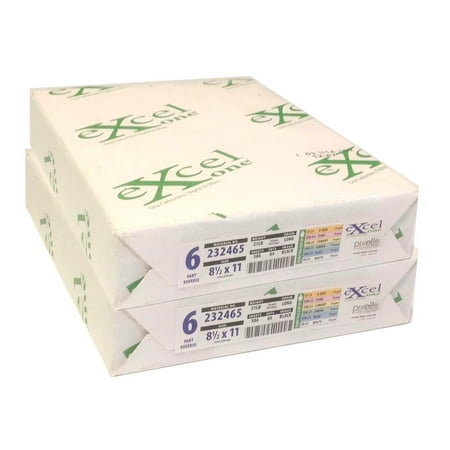 Carbonless 6-Part Rvs Paper, 8.5 x 11" (232465)-Two (2) Reams