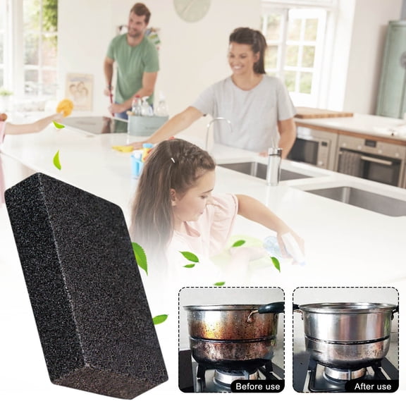 Carborundum Sponge, High Density Cleaning Sponge for Kitchen and Bathroom, Stubborn Stain Removal, Non-Scratching, Durable and Safe for Pans, Tiles, and Utensils