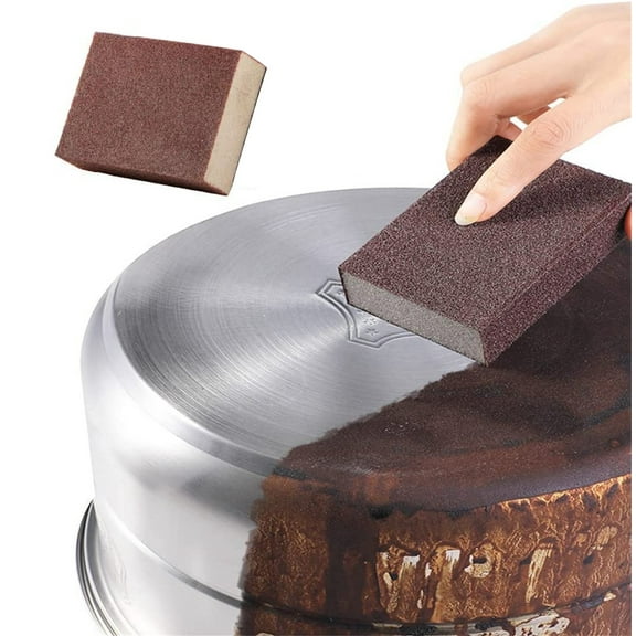 Carborundum Sponge Nano Emery Sponges Caspian Stone Pot Clean Brush Rust Eraser Grit Scouring Pads Dish Cleaning Tools Pot Cleaning Pads with Carborundum Washing Kitchen Cleaner Tool