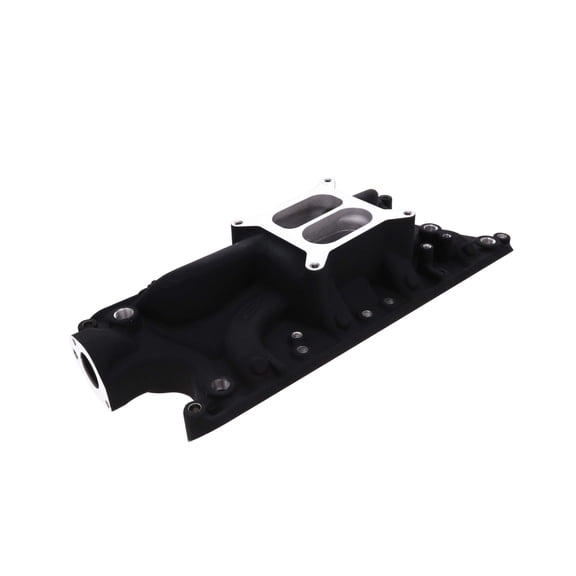 Carbureted Aluminum Dual Plane Intake Manifold for Ford Small Block - Black