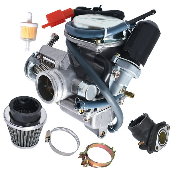 Carburetor 22mm Carb with Air & Fuel Filter Kit Fit for Taotao Kazuma SunL Eagle Baja Roketa GY6 150cc ATV Go Kart Scooter