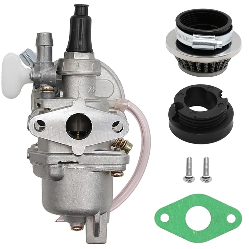 Carburetor Air Filter Stack Set for 47cc 49cc Engine Mini Motorcycle Lawn Mower ATV Scooter Dirt Bike 44mm Diameter 6pcs Metal Rubber