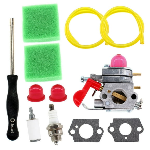 Carburetor Air Filter Tool kit for Poulan Pro PR25SD PR25CD PR25BC PR25PS 25cc Engine Fuel Line Filter Spark Plug Trimmer