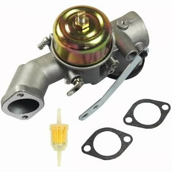 Carburetor for Briggs & Stratton 12 HP (491026/393410/391788/393302/396501) | replaces 491026, 393410, 391788, 393302, 396501, compatible with 12 HP engines; includes gasket set; clean thrott