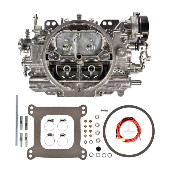 Carburetor CBRT-1406 Aluminum Performer 600 CFM 4 BBL Square Bore w/ Electric Choke - Marine Performance, Gasoline Fuel, Compatible w/ Performer Intake Manifolds