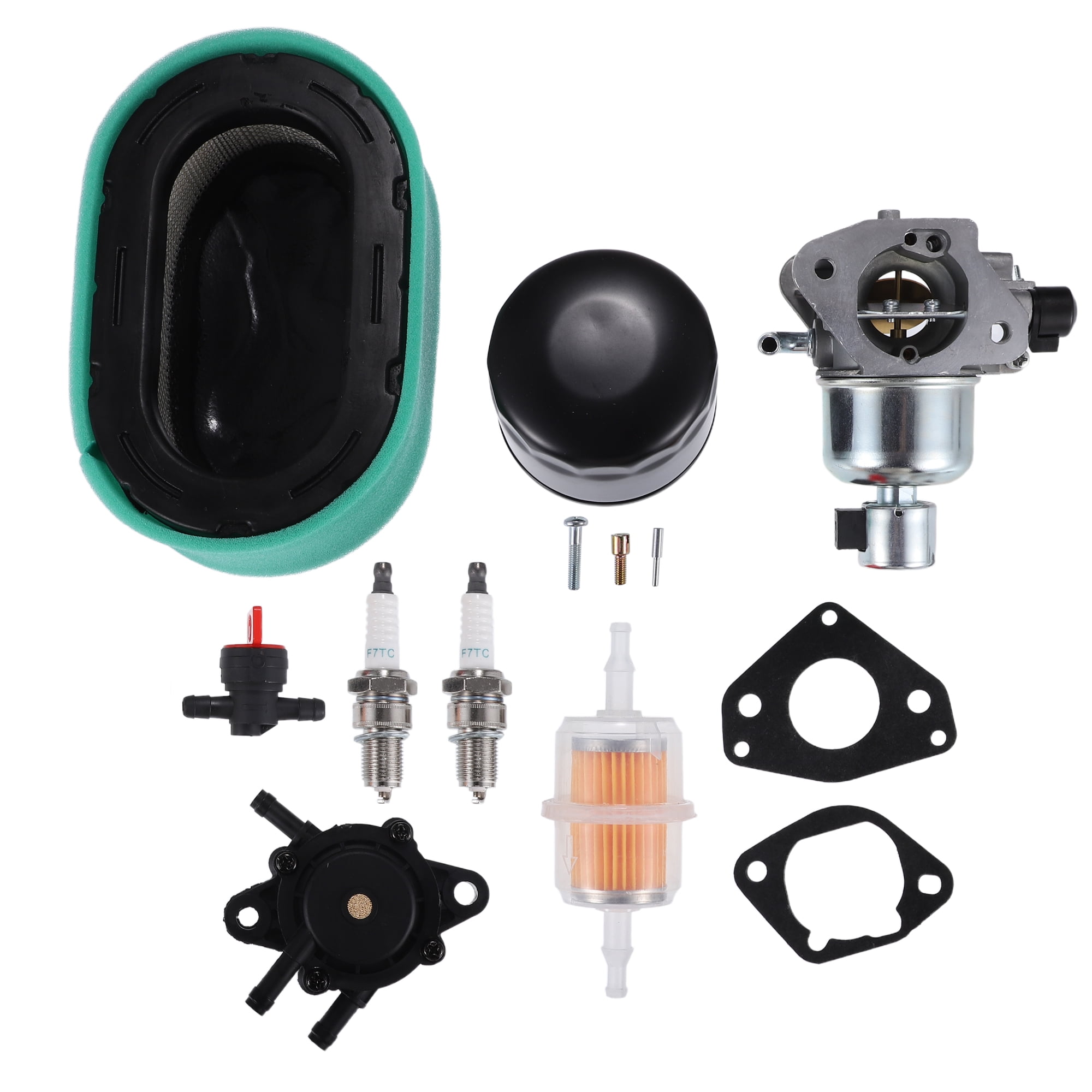 Carburetor Carb Fuel Filter Kit with Pump and Spark Plug for Kohler