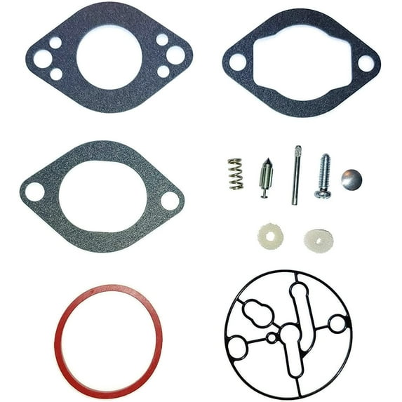 Carburetor Carb Repair Overhaul Gasket Kit Compatible with Briggs and Stratton Replacement for Part # 696146 and 696147 fits 20A400, 2014, 2024, 2034, 2044, 2054, 206400, 20D400, 20F400 and 210400