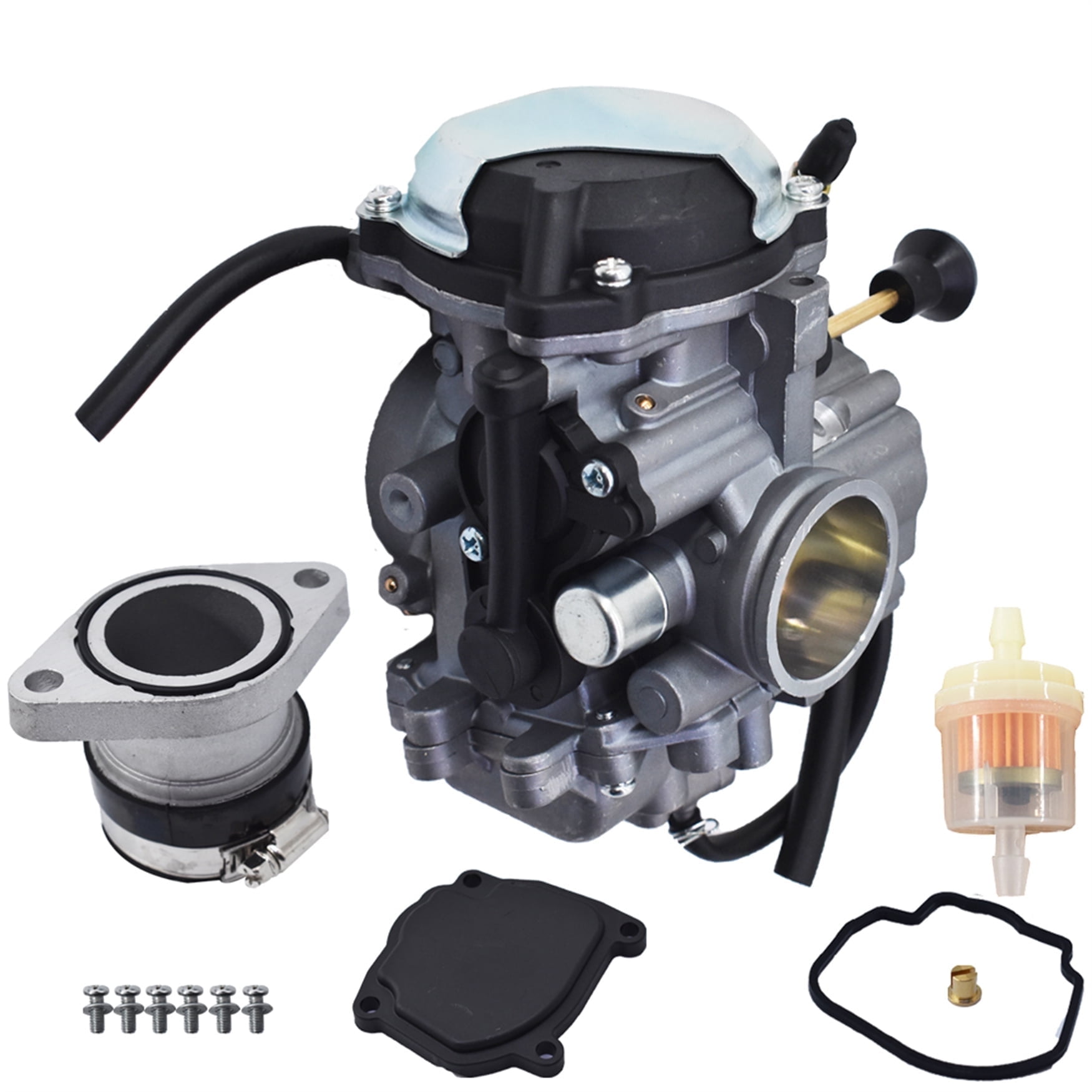 Carburetor Intake Boot / Manifold For Yamaha Wolverine 350 YFM350 FX (1995) – New Replacement From Caltric, 90-Day Warranty