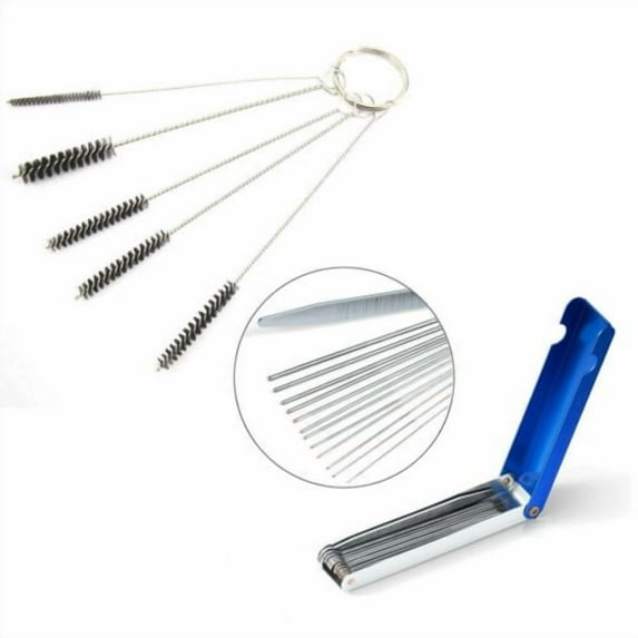 Carburetor Carbon Deposit Dirt Jet Cleaning Remove Needles Brush Tool for Honda