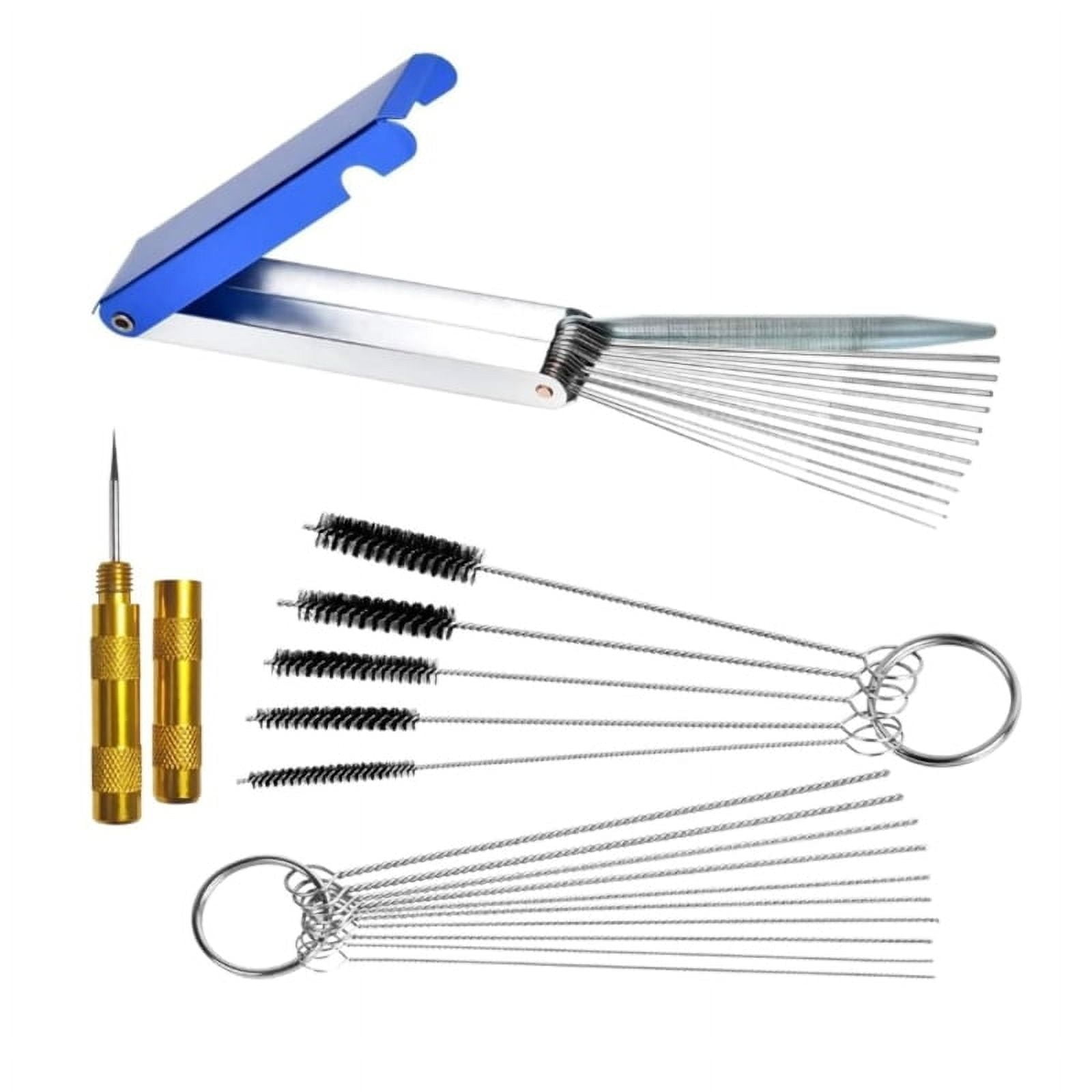 Precision Carburetor Cleaning Needle Set – Stainless Steel For Jets, Orifices, Nozzles