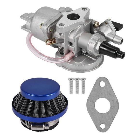 Carburetor Carby + Blue Air Filter + Stack For 2 Stroke 47Cc 49Cc Engine Parts Mini Moto Kids Atv Quad Dirt Pocket Bike Minimoto