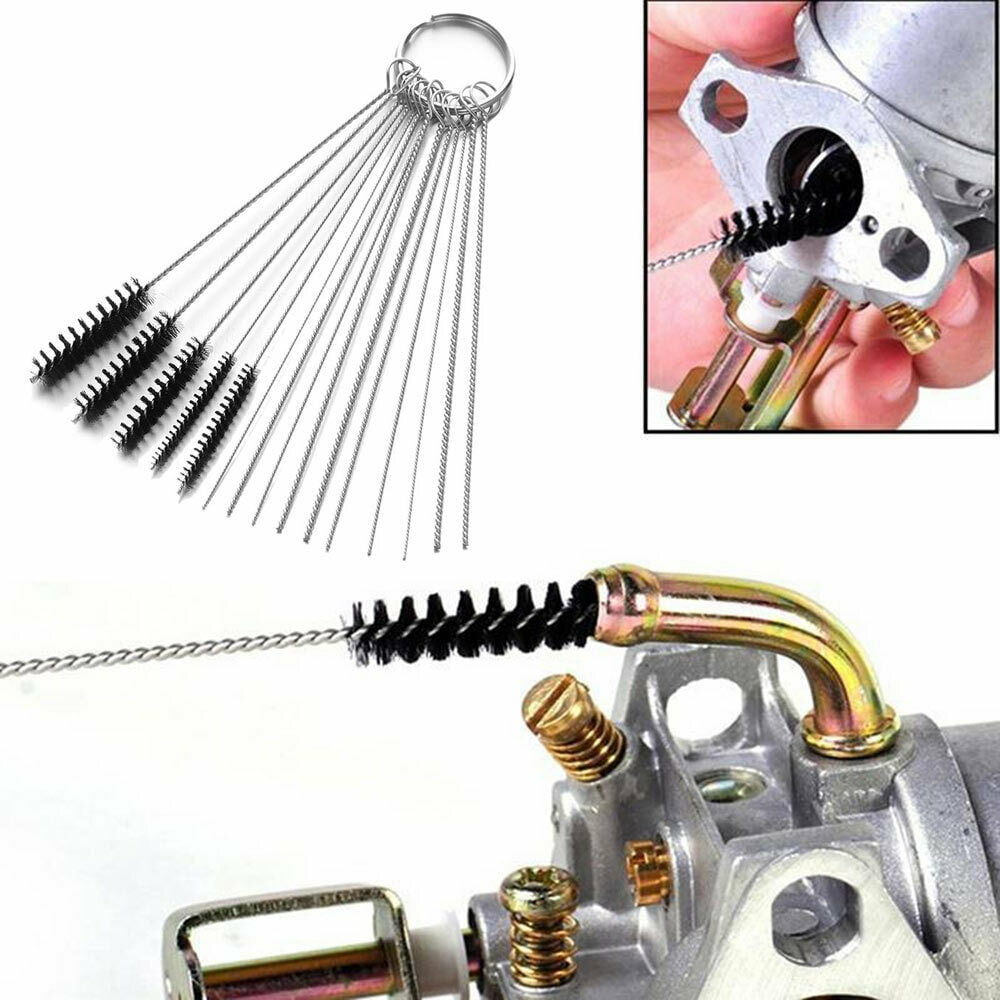 Carburetor Cleaning Kit Needles Brushes Set For Motorcycle Carb Jet Clean  Tool