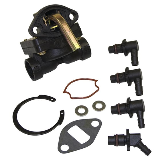 Carburetor Compatible with Kohler K-Series K241 K301 K321 K341 K361 Magnum M10 M12 M14 M16 John Deere Tractor Replacement Fuel Pump 1-5/8" Arm Length 1/4" Fuel Line 1/8" NPT Gasket