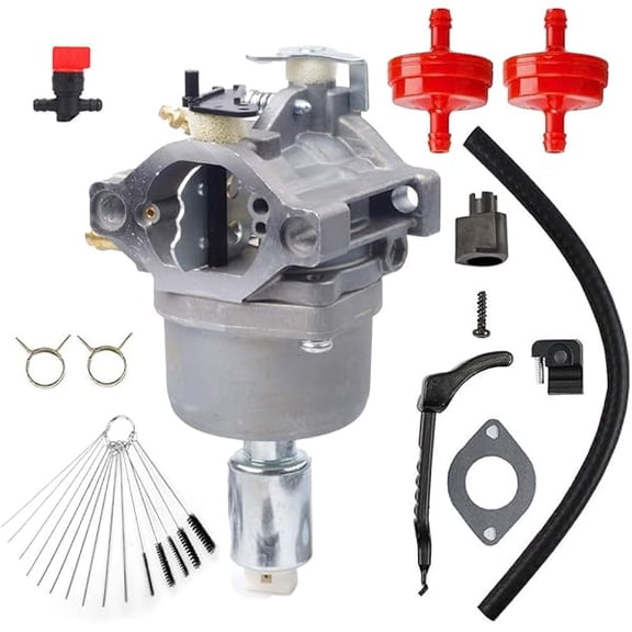Carburetor Compatible with 42 Inch Troy Bilt Pony Riding Mower, Replacement for Briggs & Stratton 17.5 HP I/C OHV Engine, Lawn Tractor Tune-Up Kit