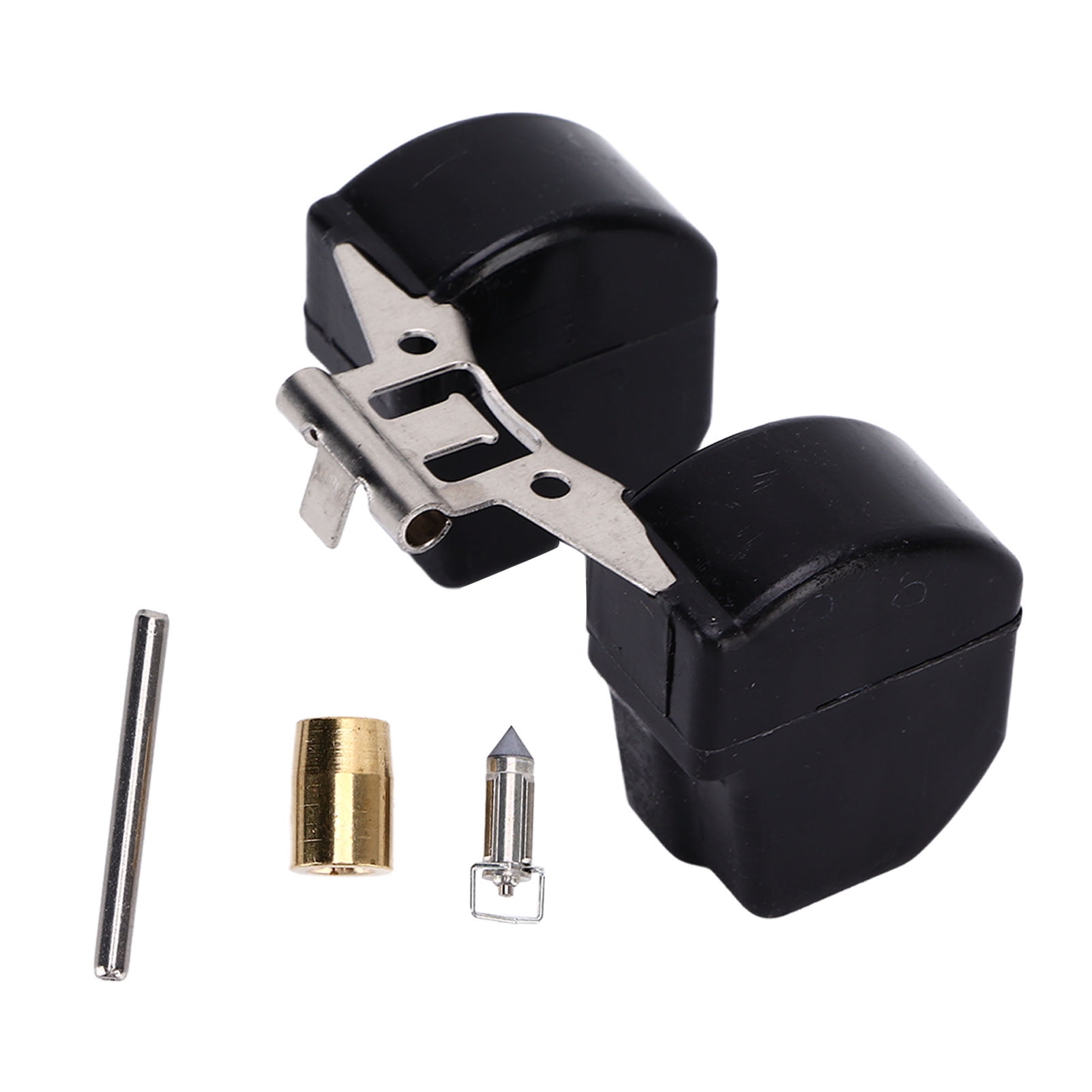 Carburetor Float Valve Pin Needle Seat Set, Carb Repair Kit ABS+Metal