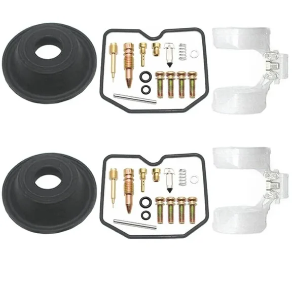 Carburetor Float and Diaphragm Repair Rebuild Kit 2 Sets Replacement for Triumph America 2002-2007