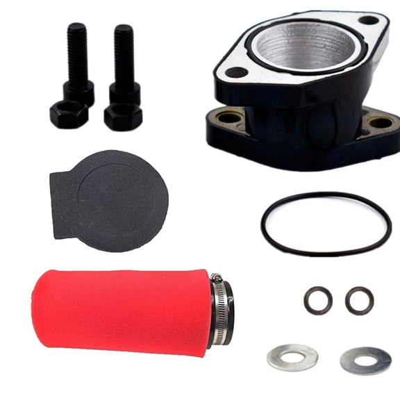 Carburetor Intake Manifold Boot & Air Filter for Yamaha Warrior 350 1987-2004 ATV Carb