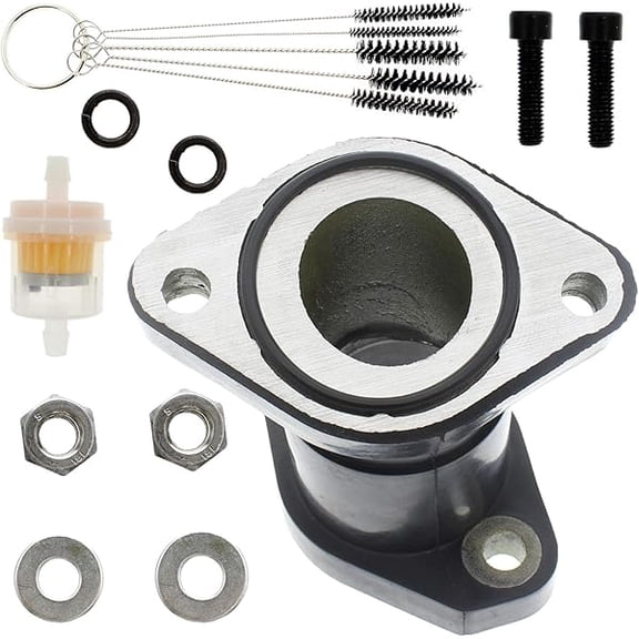 Carburetor Intake Manifold Boot Compatible with YFM350 YFM400 Models, Replacement Intake Joint for Utility ATVs and Off-Road Riding