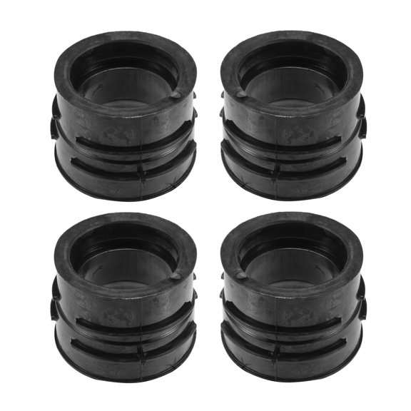 Unique Bargains Carburetor Intake Manifold Boot Kit for Kawasaki Ninja 900R ZX900A 1984-1986 Durable Rubber Black