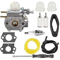 Carburetor Kit 753-06190 WT-973 for TB22 TB21EC TB22EC TB32EC TB42EC, Replaces 753-06193 BL110 BL160 RM2510 H2500, Includes Fuel Filter & Spark Plug
