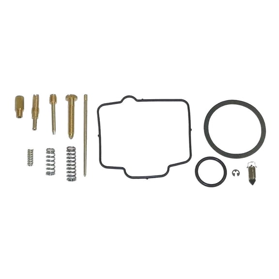 OEM Grade Carburetor Rebuild Kit Compatible with 1997-2005 Kawasaki KDX 220R 216cc Liquid Cooled 2-Stroke Reed Valve Keihin PWK33 33mm Complete Repair Needle