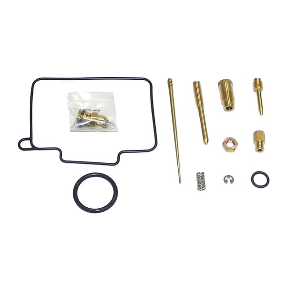 Carburetor Rebuild Kit Compatible with 2003-2005 Kawasaki KX 125 124cc Liquid Cooled 2-Stroke Reed Valve Mikuni TMX38 Carb Repair Complete Needle Screw Gaskets