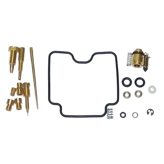 Carburetor Rebuild Kit Compatible with 2006-2009 Yamaha Wolverine 350 YFM350X 348cc Air-Cooled SOHC Mikuni BSR33 Carb Repair Complete Needle Screw Gaskets Float