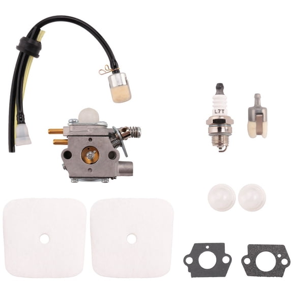 Carburetor Kit For Hca-2400 Ppsr-2433 Pe-2400 Srm-2400 -424-1 -424C,1 * carburetor 2 * air filter 2 * primer bulb 2 * gasket 1 * fuel filter 1 * spark plug 1 * Fuel pipe kit,four colors