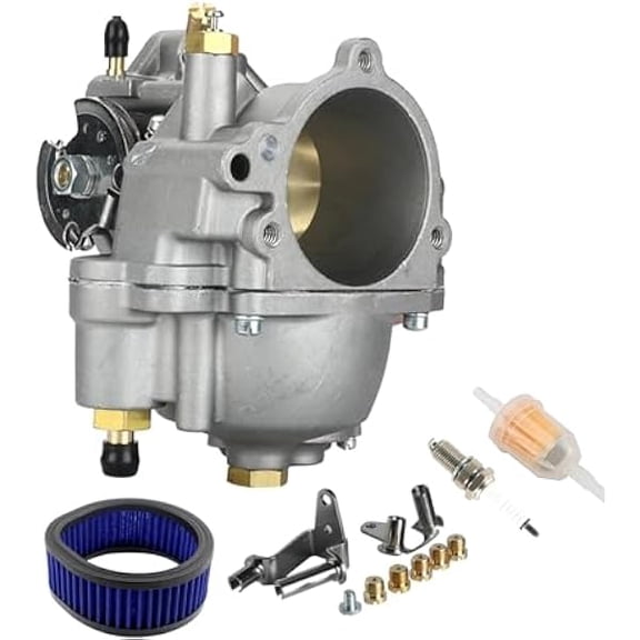 Carburetor Kit with Air Filter Fuel Filter Spark Plug Extra Jets Replacement 110420