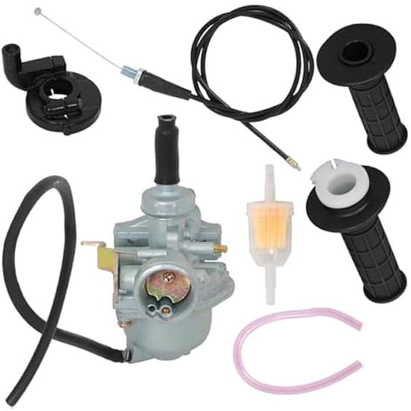Carburetor Kit with Handle Grip Bar & Throttle Cable for Z50R CRF50F XR50R Z50 Z50A, Smooth Throttle Control