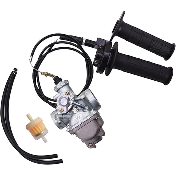 Carburetor Kit with Throttle Cable & Grip for TTR125 TTR125LE TTR125E 2000-2007, Easy Start, Smooth Idle