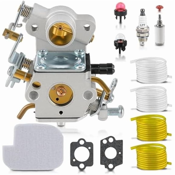 Carburetor | for Poulan 967146301 P3816/PP3816AV ; 38 cc chainsaws ; includes primer ; clean response ; stable idle ; easy cold start ; includes gaskets ; directfit replacement
