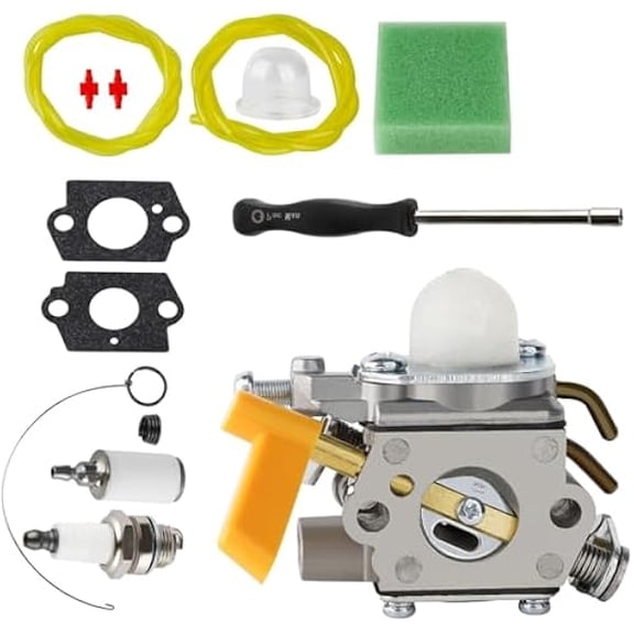 Carburetor Replacement 308054043 Applicable to CS26 SS26 SS30 CS30 EX26 BC30 26CC TP30 SX135 RY09050 TP26 30CC Trimmer Leaf Blower Replaces 308054043 308054077 308054013 C1U-H60