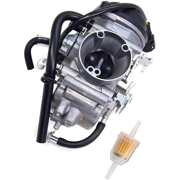 Carburetor Replacement for 400cc Motorcycle Engine, Compatible with DRZ400, DRZ400SM, DRZ400S, KLX400R, KLX400SR Using 13200-29FB4 15003-S014 13200-29F21, Smooth Performance for Trail Riding