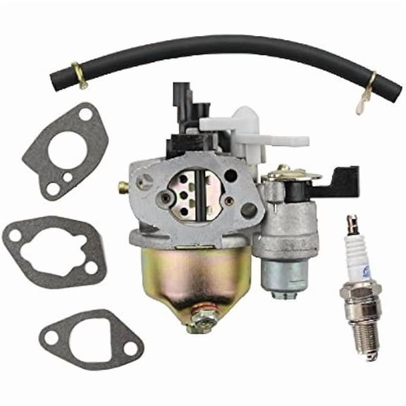 Carburetor Replacement Compatible with Harbor Freight Central Machinery 6.5HP Gasoline Plate Compactors 66571 69086 69738 98963, with Spark Plug and Gaskets