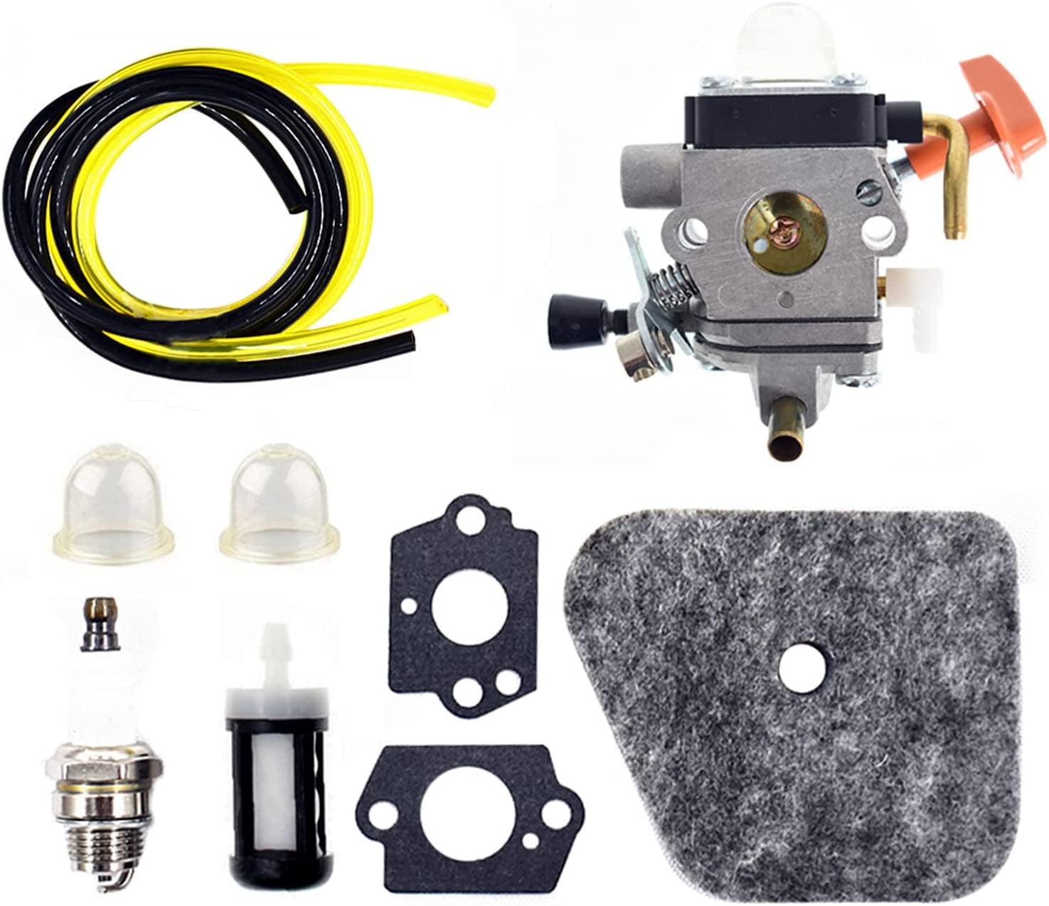 Ricostruzione Carburatore Aftermarket Stihl Kit Ricostruzione Carburatore Per Motoseghe Stihl HL100, HL100K, KM90, KM90R - Include Spazzola Pulizia Motul 4100 - Foto 3